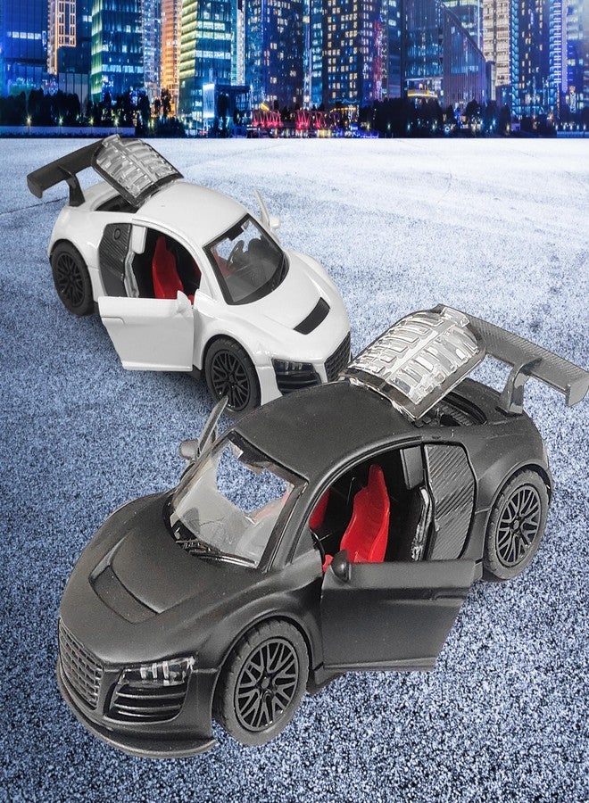 VGRASSP Alloy Metal Body Pull Back Action Mini Die Cast Car Toy for Kids - Rubber Tyres, Realistic Design Openable Doors and Boot Off-Road Scale Model Vehicle - Color As Per Stock (Style 4) - Image 2